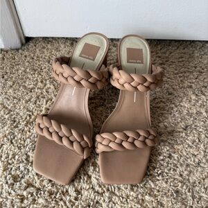 Dolce Vita Tan Braided Sandals - barely warn